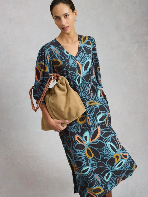 Midikleid Lucy - Blk Mlt - 52/R Bild 1