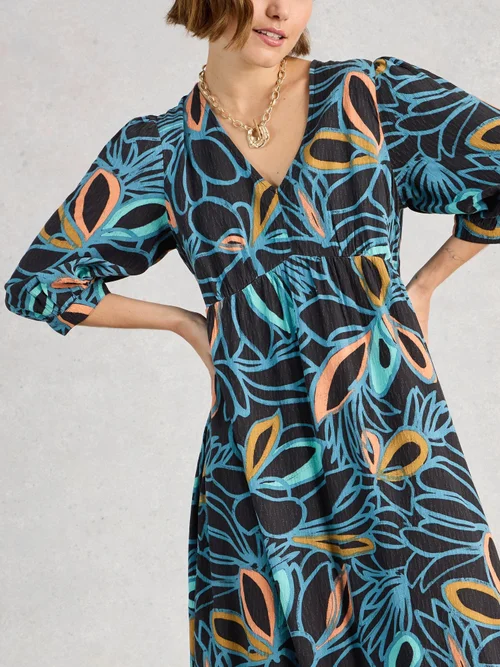 Midikleid Lucy - Blk Mlt - 52/R Bild 3