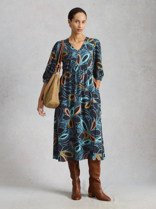 Midikleid Lucy - Blk Mlt - 52/R Bild 2