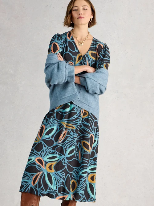 Midikleid Lucy - Blk Mlt - 52/R Bild 1