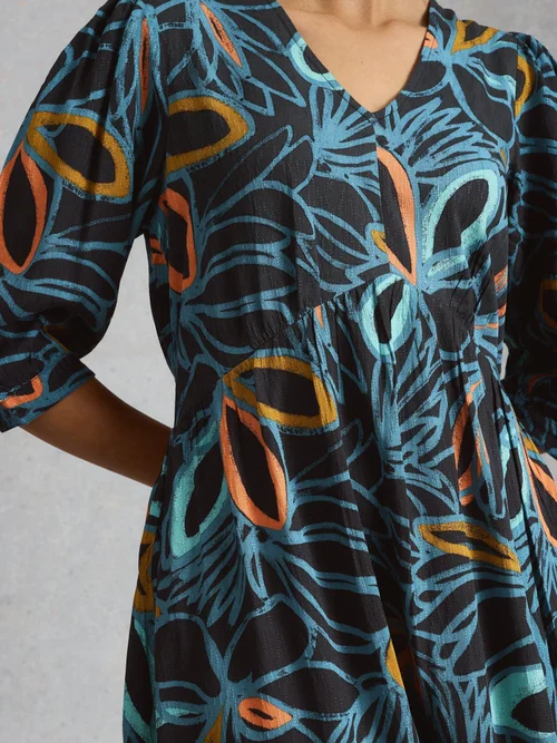 Midikleid Lucy - Blk Mlt - 52/R Bild 3