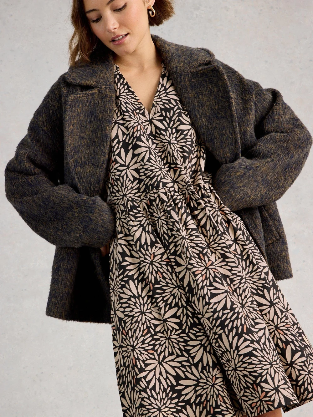 Jerseykleid Lola - Tan Multi - 52/R Bild 1