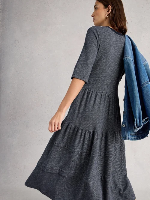 Jerseykleid Vera - Navy Multi - 42/R Bild 4