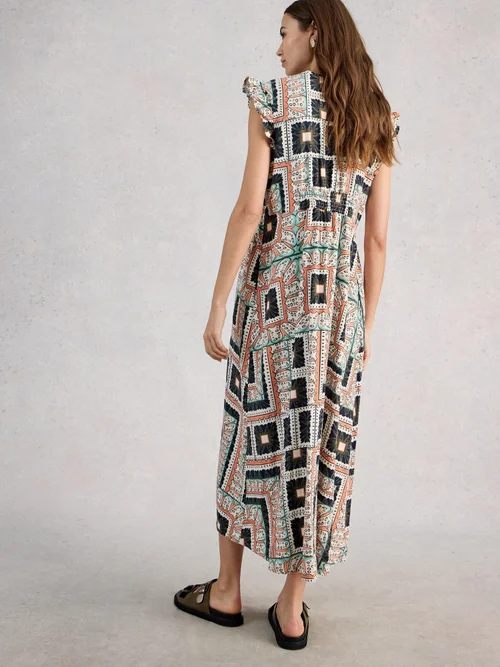 Maxikleid Lorna aus Leinenmischung - Ivory Mlt - 52/R Bild 4