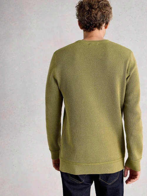 Pullover Attadale mit Rundhalsausschnitt - Khaki Grn - XXXL/R Bild 4