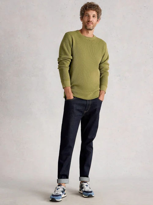 Pullover Attadale mit Rundhalsausschnitt - Khaki Grn - XXL/R Bild 2
