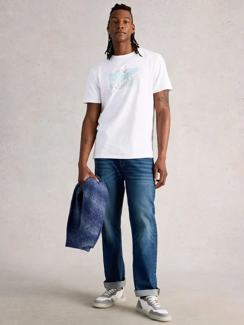 Grafik-T-Shirt Abersoch Pedal - White Pr - XXL/R Bild 2