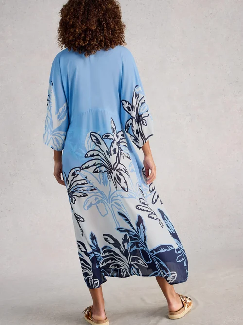 Strand-Kimono Cleo - Blue Mlt - XXXL Bild 4