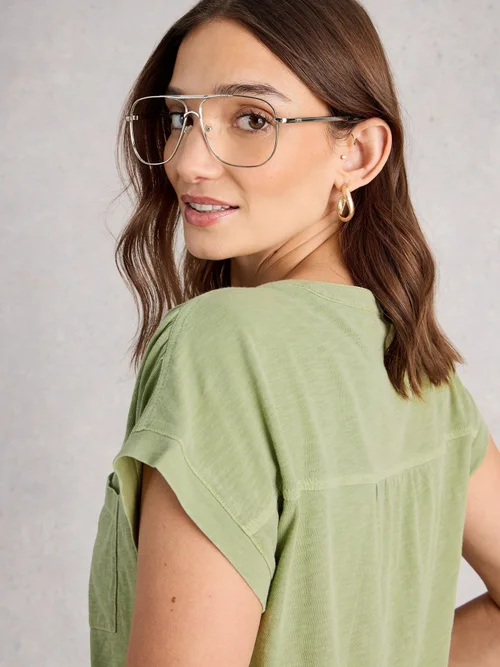 Ärmellose Bluse Cecily - Khaki Grn - 52 Bild 3