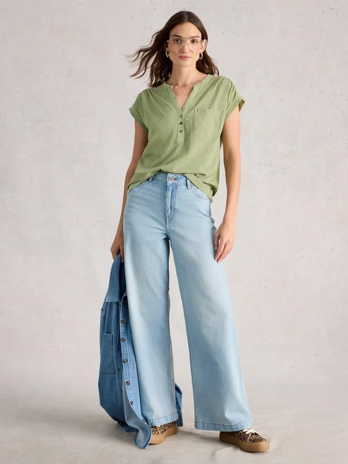 Ärmellose Bluse Cecily - Khaki Grn - 52 Bild 2