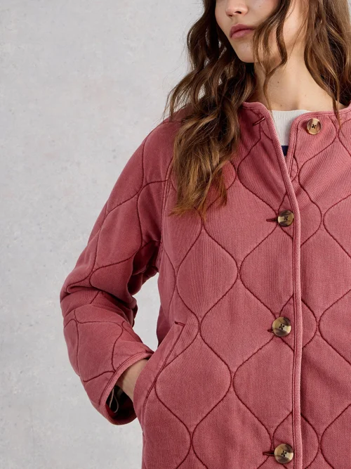 Steppjacke Anya aus Jersey - Mid Pink - 52 Bild 3