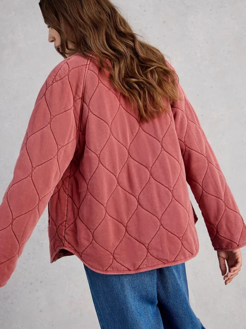 Steppjacke Anya aus Jersey - Mid Pink - 52 Bild 4