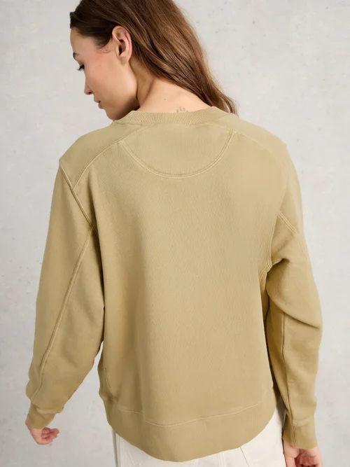 Sweatshirt Daydreamer - Khaki Grn - 42 Bild 4