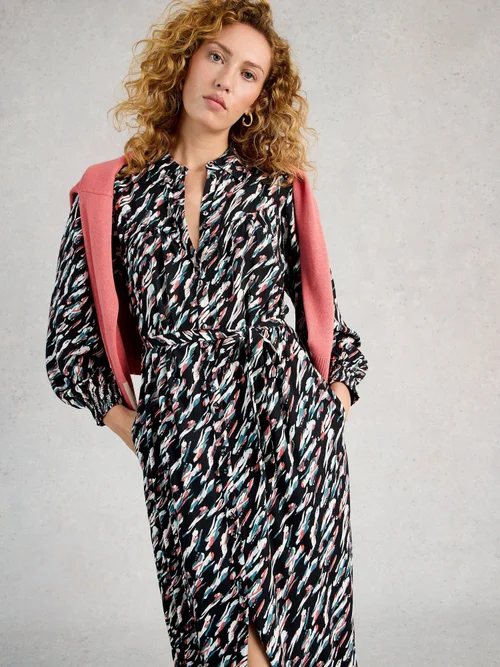 Hemdblusenkleid Covy - Blk Mlt - 52/R Bild 3