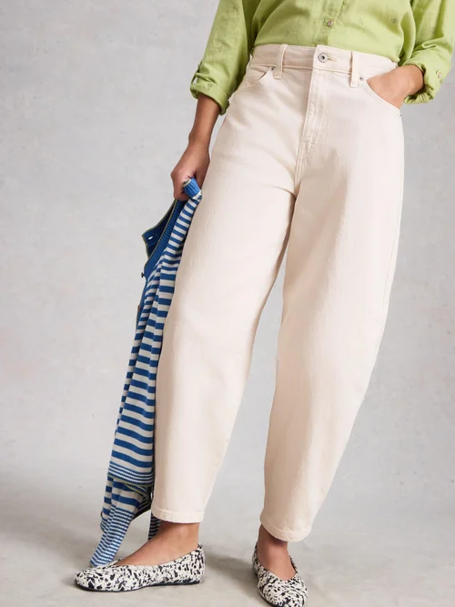 Jeans Aubrey Barrel-Fit - Nat White - 52/R Bild 1