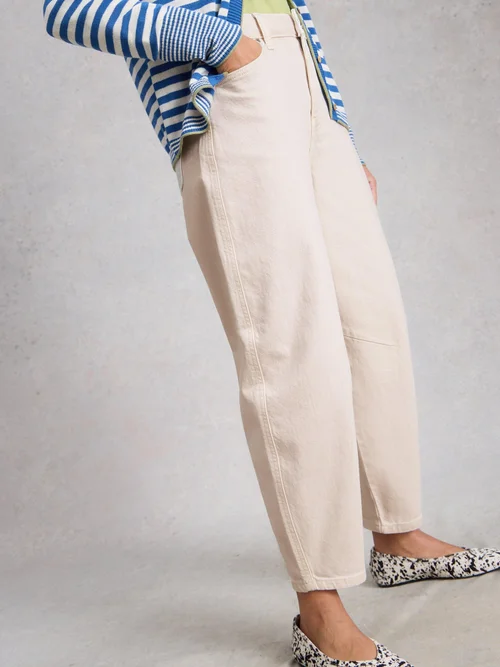 Jeans Aubrey Barrel-Fit - Nat White - 52/R Bild 3