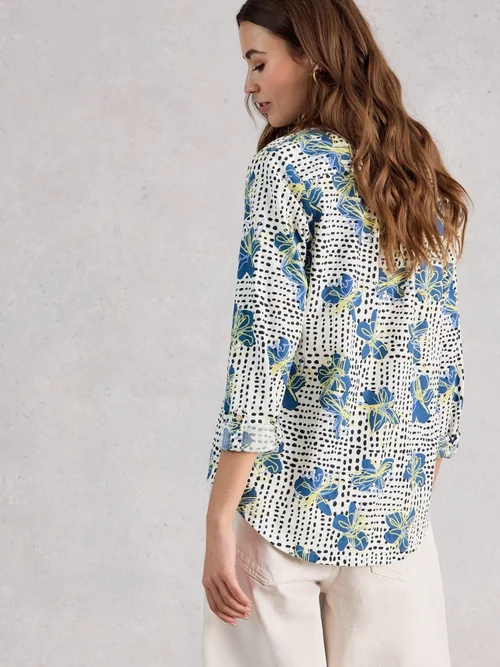 Bluse Sophie aus Bio-Baumwolle - Ivory Pr - 52 Bild 4