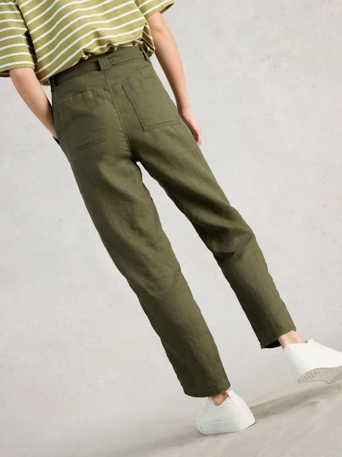 Leinenhose Hadley - Khaki Grn - 52/R Bild 4