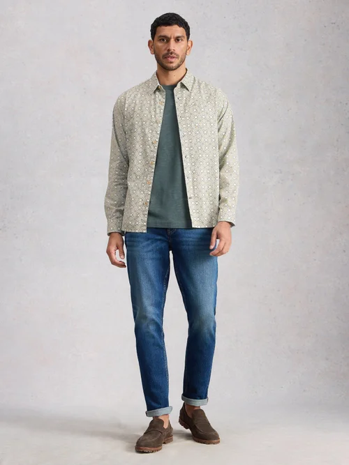 Hemd Finsbury mit Kachelprint - Green Pr - XXXL/R Bild 2