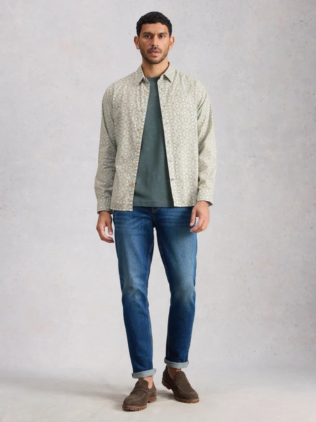 Hemd Finsbury mit Kachelprint