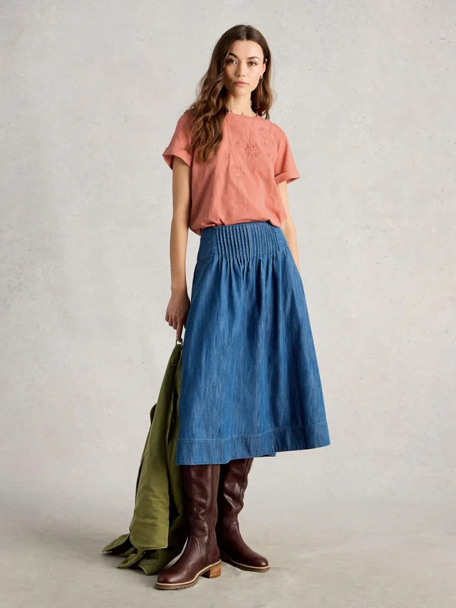 Besticktes T-Shirt Gina