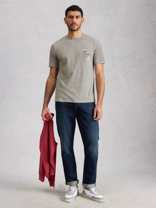 T-Shirt Horsham mit Grafik - Grey Pr - XXXL/R Bild 2