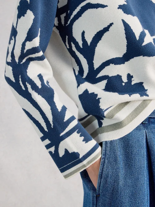 Floraler Pullover Fabia - Ivory Mlt - 52 Bild 3