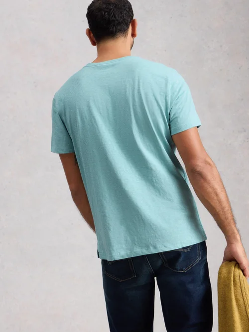 T-Shirt Abersoch mit Angler-Motiv - Blue Pr - XXL/R Bild 4