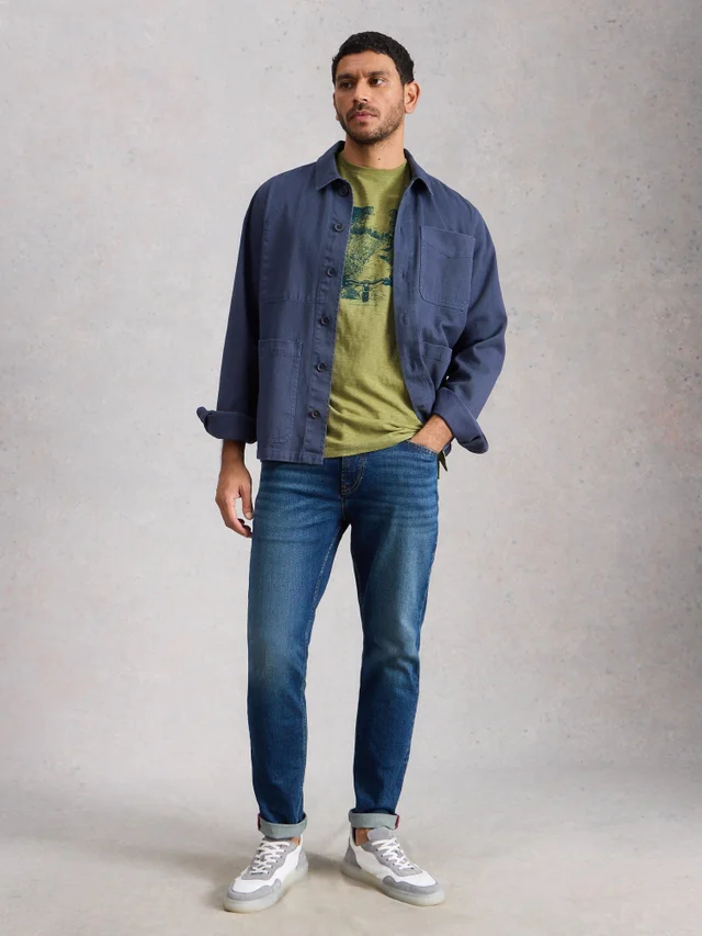 Grafik-T-Shirt Abersoch mit Naturmotiv