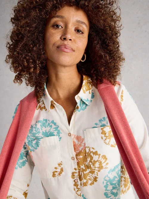 Bluse Sophie aus Bio-Baumwolle - Ivory Pr - 52 Bild 3