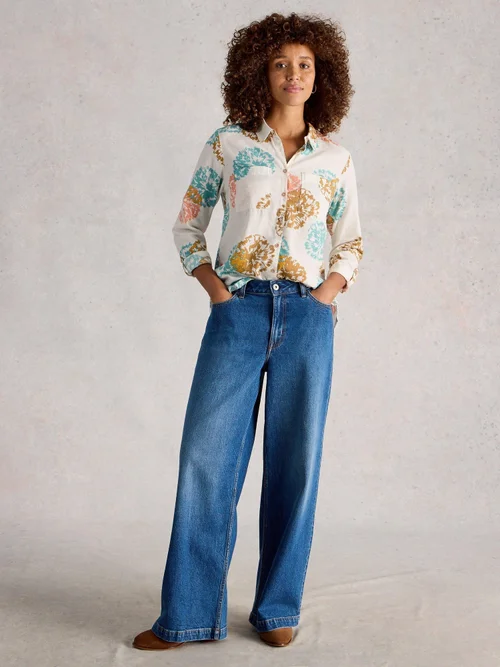 Bluse Sophie aus Bio-Baumwolle - Ivory Pr - 52 Bild 2