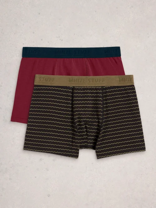 2-er Pack Boxershorts Hove Stripe & Uni - Blk Pr - XL Bild 2