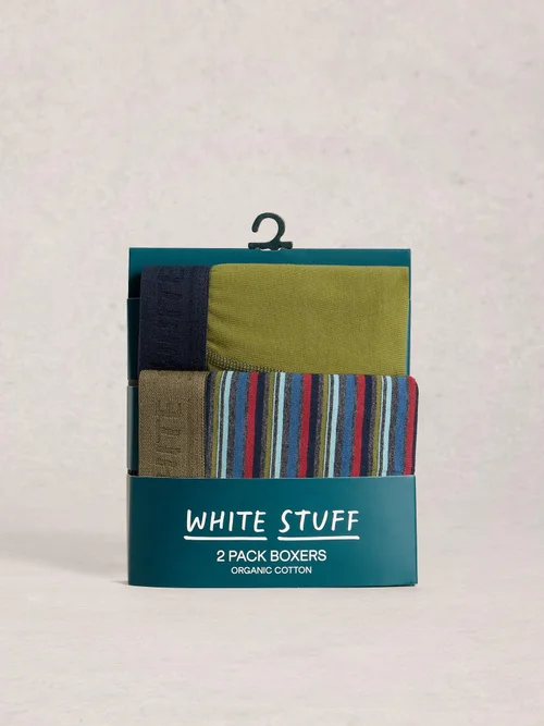 2-er Pack Boxershorts Hove Stripe & Uni - Red Pr - XL Bild 1