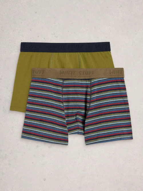 2-er Pack Boxershorts Hove Stripe & Uni - Red Pr - XL Bild 2