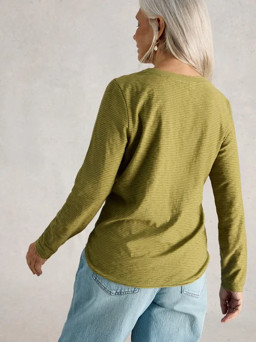 Langarmshirt Clara - Khaki Grn - 34 Bild 4
