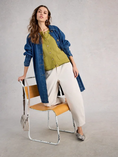 Kurzarm-Cardigan Isabella - Mid Green - 52 Bild 1