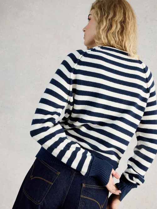 Gestreifter Pullover Britney - Navy Multi - 44 Bild 4