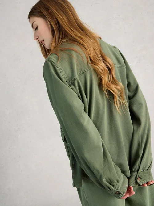 Jerseyjeansjacke Demi - Mid Green - 50 Bild 4