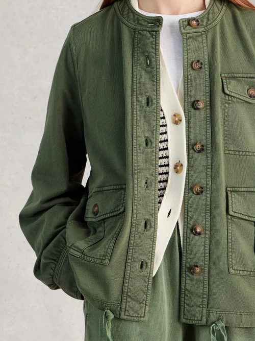 Jerseyjeansjacke Demi - Mid Green - 50 Bild 3