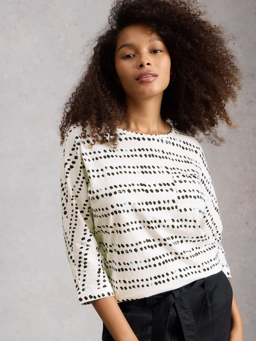 Dolman Top Demi - Ivory Pr - 52 Bild 3