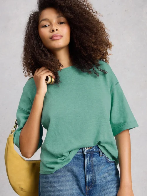Top Kate aus Leinenmischung - Mid Teal - 52 Bild 3