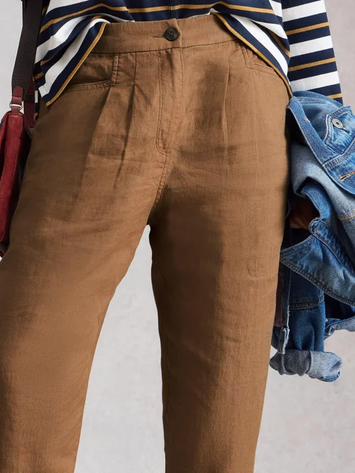 Leinenhose Rowena - Mid Tan - 52/R Bild 3