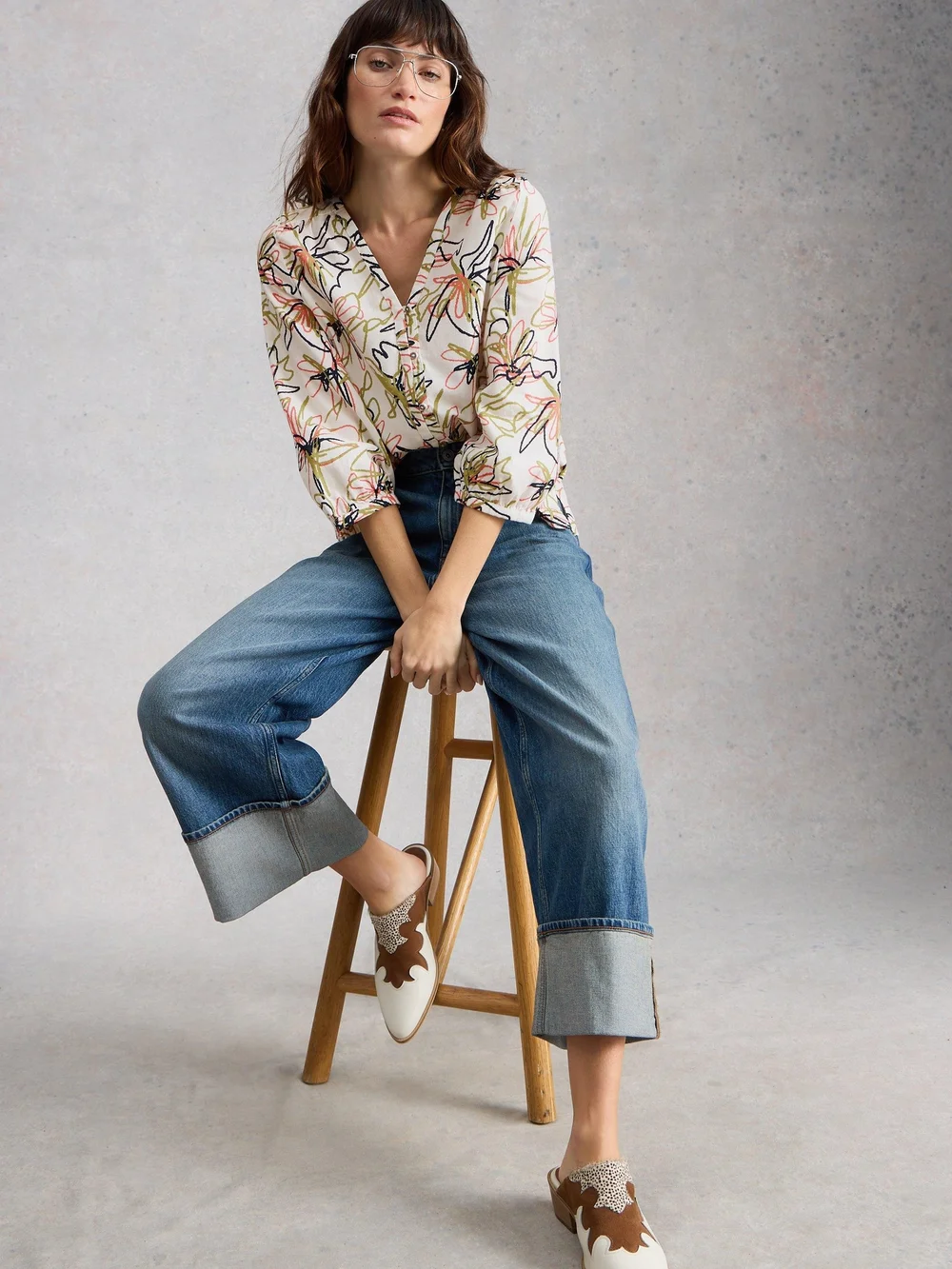 Bio-Baumwolltop Ruby - Ivory Pr - 52 Bild 1