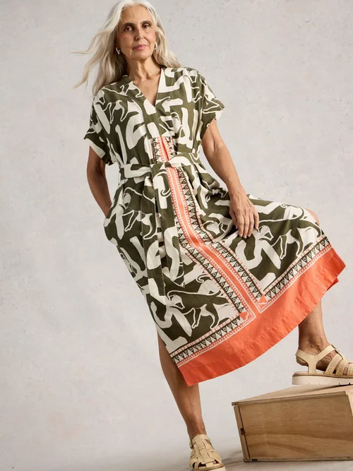 Kleid Marianne aus Leinenmischung - Nat Pr - 52/R Bild 1