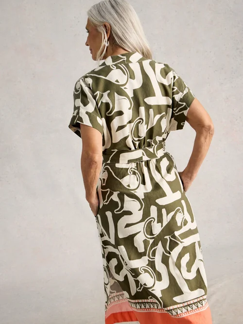 Kleid Marianne aus Leinenmischung - Nat Pr - 52/R Bild 4
