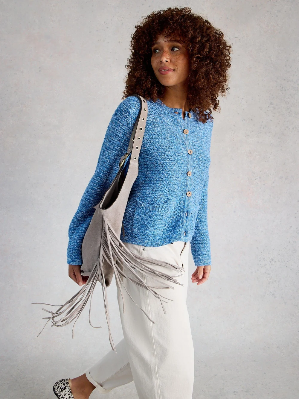Strickjacke Belle - Mid Blue - 52 Bild 1