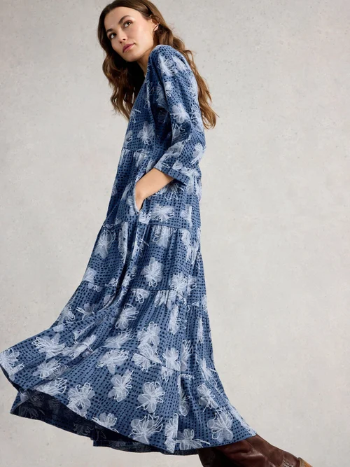 Jerseykleid Tabitha - Blue Pr - 52/R Bild 3