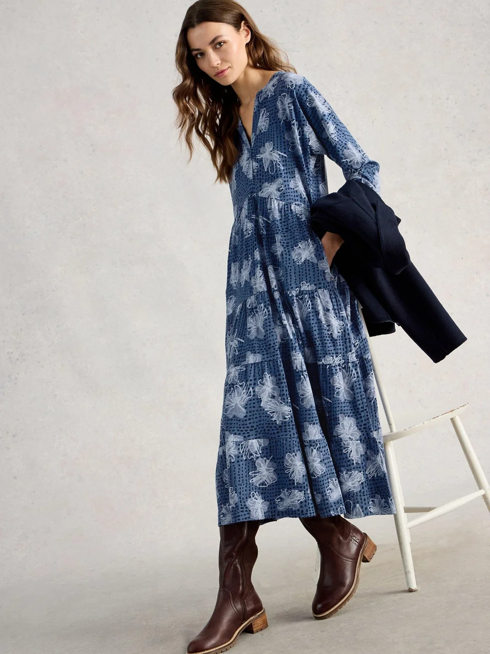 Jerseykleid Tabitha - Blue Pr - 52/R Bild 1