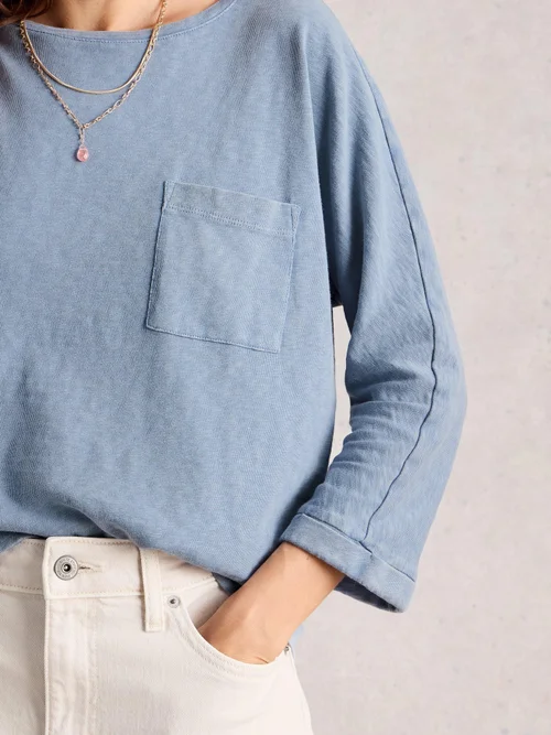 Dolman Top Demi - Mid Blue - 52 Bild 3