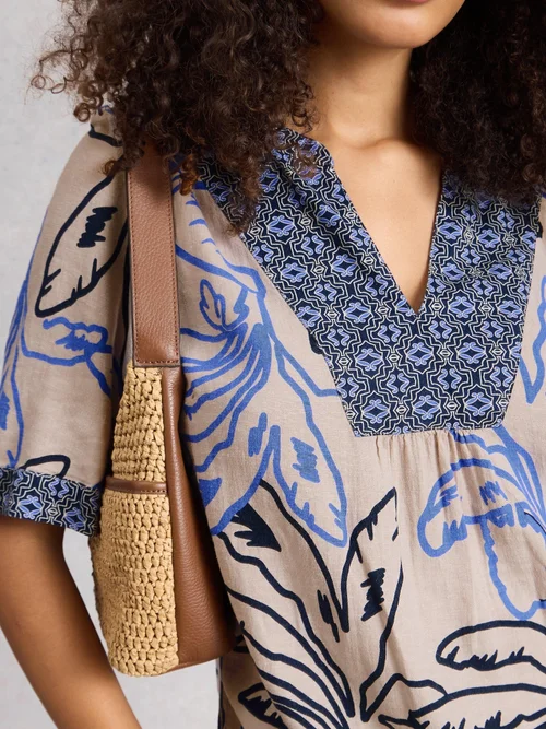 Top Ash aus Leinenmischung - Nat Mlt - 52 Bild 3